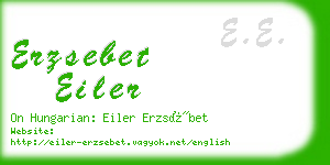 erzsebet eiler business card